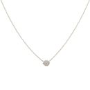 9ct Yellow Gold 0.15ct Brilliant Cut Lab Grown Diamond Cluster Pendant and Chain 16"