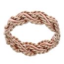 9ct Yellow and Rose Gold Rope Plait Twist Clogau Ring