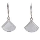 925 Sterling Silver Mother Of Pearl Shell Drop Earrings