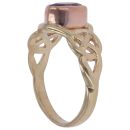 9ct Yellow Gold Amethyst Celtic Clogau Ring