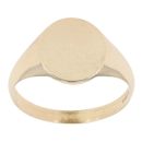 9ct Yellow Gold Plain Signet Ring