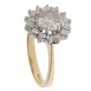 18ct Yellow Gold 2.85ct Brilliant Cut Diamond Cluster Ring