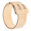 9ct Yellow Gold Patterned Buckle Ring