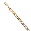 9ct Yellow Gold Double Curb Bracelet 8"