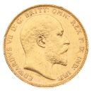 1908 Edward VII Large Head Australia Full Sovereign Coin
