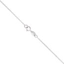 9ct White Gold 0.25ct Diamond Solitaire Pendant and Chain 18"