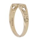 9ct Yellow Gold Patterned Mum Ring