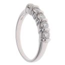 18ct White Gold 0.50ct Brilliant Cut Diamond Five Stone Ring