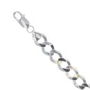 Silver Curb Bracelet 8"