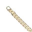 9ct Yellow Gold Plain Curb Bracelet 8.5"