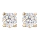 9ct Yellow Gold 2.00ct Brilliant Cut Lab Grown Diamond Stud Earrings