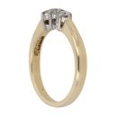 18ct Yellow Gold 0.25ct Brilliant Cut Diamond Trilogy Ring