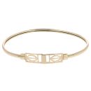 9ct Yellow Gold Rennie Mac Hinged Bangle