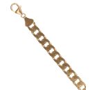 9ct Yellow Gold Square Curb Bracelet 8.5"