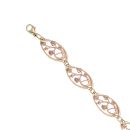 9ct Yellow and Rose Gold Tree Of Life Bracelet 8"