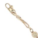 9ct Yellow Gold Beaded Fancy Bracelet 7"