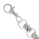 Sterling Silver Patterned And Plain Belcher Bracelet 9"