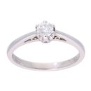 9ct White Gold 0.25ct Diamond Solitaire Ring