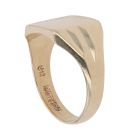 9ct Yellow Gold Patterned Signet Ring