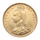 1892 Victoria Jubilee Head Shield UK Half Sovereign Coin