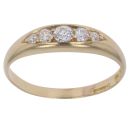 18ct Yellow Gold 0.25ct Brilliant Cut Diamond Five Stone Ring