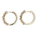 9ct Yellow Gold 0.50ct Brilliant Cut Diamond Hoop Earrings