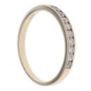 9ct Yellow Gold 0.20ct Brilliant Cut Diamond Half Eternity Ring