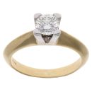 18ct Yellow Gold 0.55ct Diamond Solitaire Ring