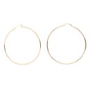 9ct Yellow Gold Plain Hoop Earrings