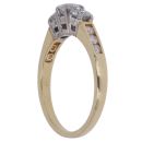 18ct Yellow Gold 0.75ct Diamond Trilogy Ring