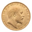 1906 Edward VII Large Head UK Full Sovereign Coin