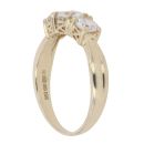 9ct Yellow Gold Cubic Zirconia Three Stone Ring