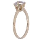 9ct Yellow Gold Cubic Zirconia Solitaire Ring