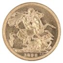 1896 Victoria Old Head Australia Full Sovereign Coin