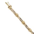 18ct Yellow Gold 2.00ct Brilliant Cut Diamond Bracelet 7"