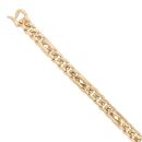 14ct Yellow Gold Fancy Bracelet 9"