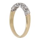 18ct Yellow Gold 0.35ct Brilliant Cut Diamond Half Eternity Ring