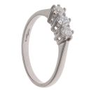 Platinum 0.50ct Diamond Trilogy Ring