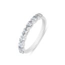 9ct White Gold 0.70ct Oval Cut Lab Grown Diamond Eternity Ring