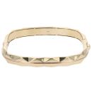 9ct Yellow and Rose Gold Diamond Cut Hinged Clogau Bangle
