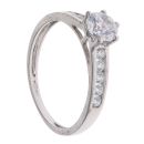 9ct White Gold Cubic Zirconia Single Stone Ring