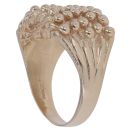 9ct Yellow Gold Five Row Keeper Ring