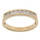 18ct Yellow Gold 0.33ct Brilliant Cut Diamond Eternity Ring