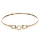 9ct Yellow Gold Buckle Hook Bangle