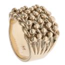 9ct Yellow Gold Five Row Keeper Ring