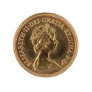 1982 Elizabeth II Decimal Portrait UK Half Sovereign Coin