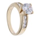 9ct Yellow Gold Cubic Zirconia Single Stone Ring