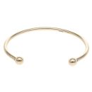 9ct Yellow Gold Plain Torque Bangle