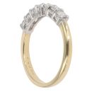18ct Yellow Gold 0.50ct Brilliant Cut Diamond Half Eternity Ring