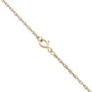 9ct Yellow Gold 0.35ct Brilliant Cut Diamond and Blue Topaz Pendant And Chain 18"